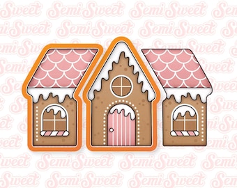 2-Pc Gingerbread House Cookie Cutter Set