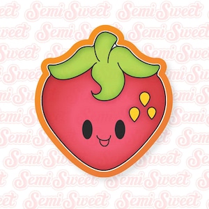 Valentines Cookie Cutter Strawberry Cookie Cutter Cute Berry Cookie Cutter Fruit Cookie Cutter