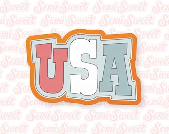 4th of July cookie cutter Patriotic USA cookie Single USA Cookie Cutter