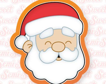 Christmas Cookie Cutter Santa Claus Face Cookie Cutter