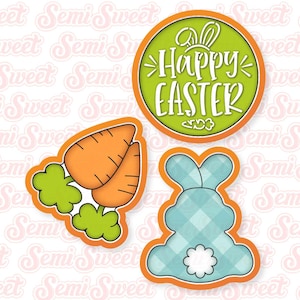 Easter Cookie Cutter Easter Bunny and Carrot Cookie Cutter Cute Easter Set