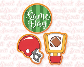 Football Cookie Cutters Football Helmet Cookie Cutter Goal Post Cookie Cutter Platter Sports Team Cookie Cutter