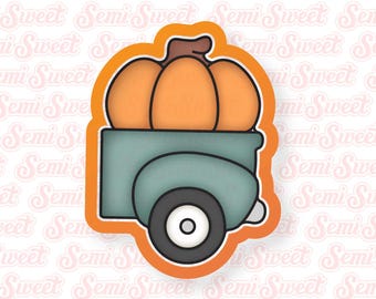 Fall Truck Back Only Cookie Cutter Autumn Cookie Cutter Fall Cookie Cutter Truck Cookie Cutter Truck Bed Cookie Cutter Vehicle Cookie Cutter