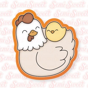 Mother&#39;s Day Cookie Cutter Mama Hen Cute Cookie Cutter