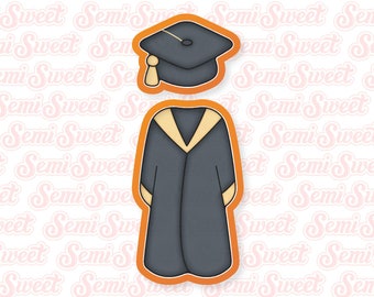 2024 Grad Gown Cookie Cutter Graduation Cookie Cutters - Etsy