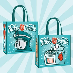 Reusable Tote Bag Grocery Tote Bag for Bakers Extremely Sturdy & High Quality Gift for Baker
