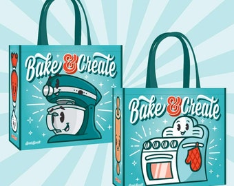 Reusable Tote Bag Grocery Tote Bag for Bakers Extremely Sturdy & High Quality Gift for Baker