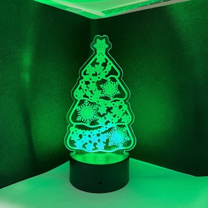 Christmas Tree Acrylic Nightlight