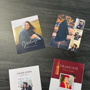 Custom Photo Graduation Announcement Magnets | Personalized Grad Announcements | 4 Styles Available