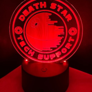 Luz LED de soporte técnico de la Estrella de la Muerte