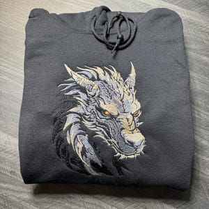 Embroidered Dragon Unisex CREWNECK