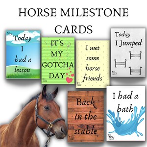 Horse Milestone Cards