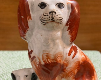 Sandicast Brittany Figurine Hand Painted Orange
