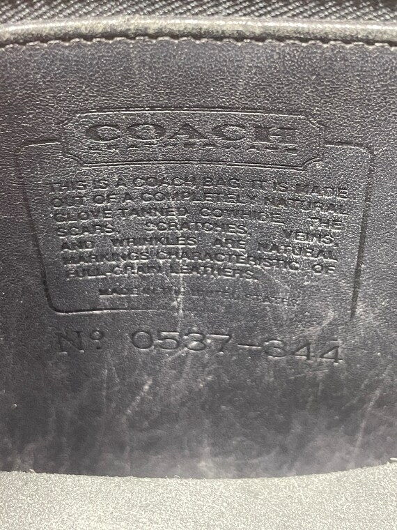 Vtg Coach 80's Murphy Crossbody Black - image 10