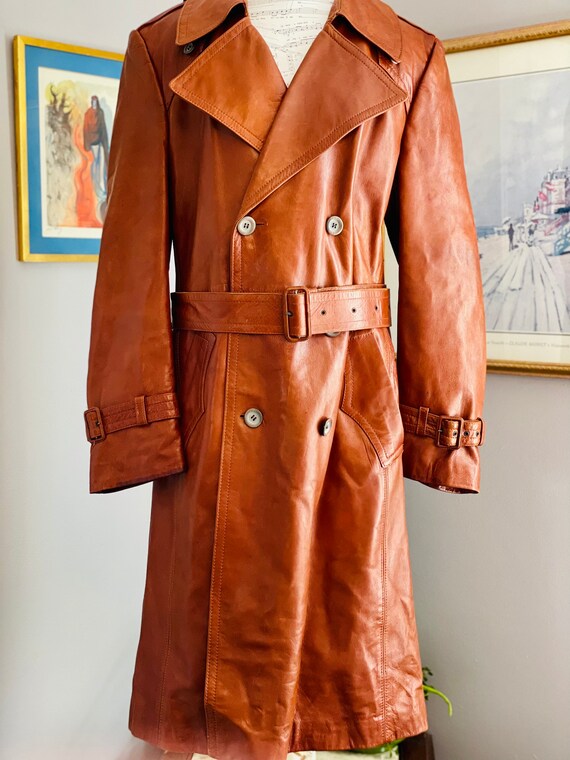 Vintage 70s leather trench - Gem Vintage 70s leather trench - Gem