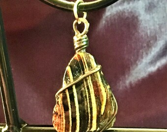 Wire Wrapped Shell Pendant