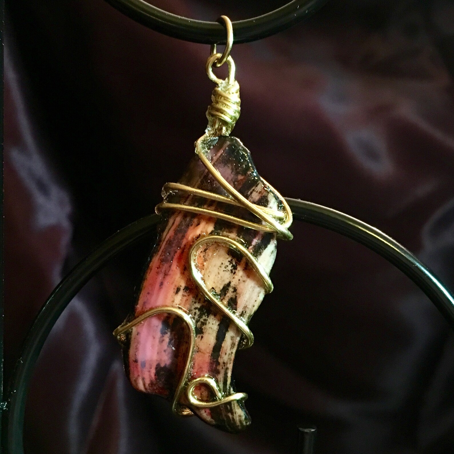 Wire Wrapped Shell Pendant - Etsy