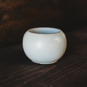 Handmade Sphere Container | Round Cement Planter | Spherical Concrete Holder