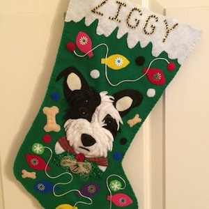 Custom Personalized Pet Christmas Stocking - Made From Your Pet&#39;s Photo!