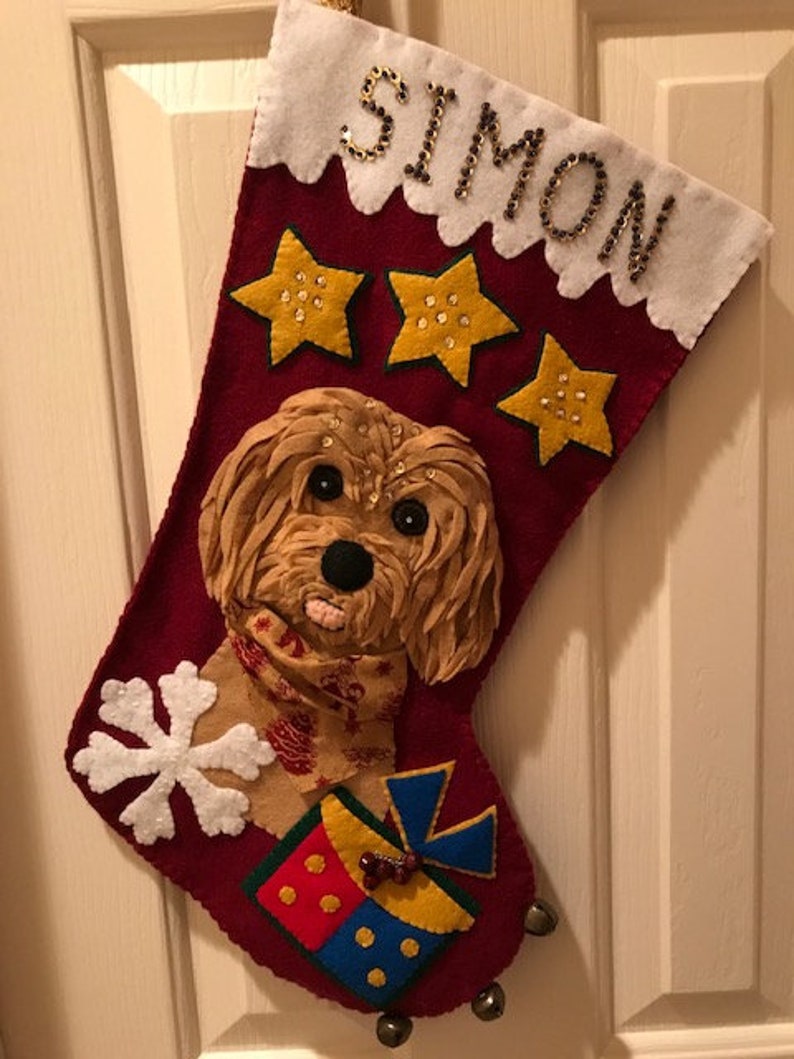 Custom Pet Christmas Stocking Made From Your Pet's Etsy