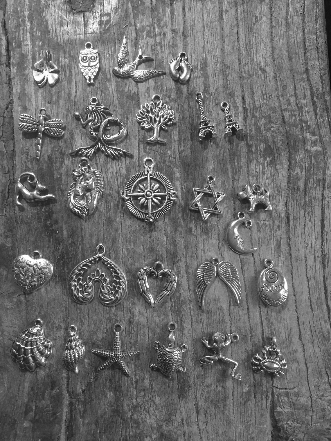 Silverplate Spoon Handle Necklace Monogram A with Starfish Etsy