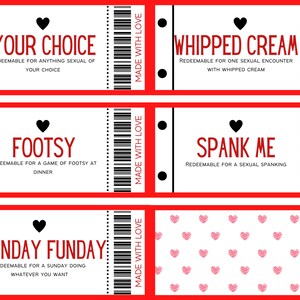 Printable &amp; Editable Naughty Coupon Book for Him | Coupon Book for Her ...