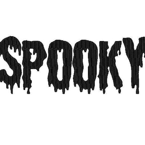 halloween slime spooky embroidery font PES, BX, SEW file formats instant download slime letters