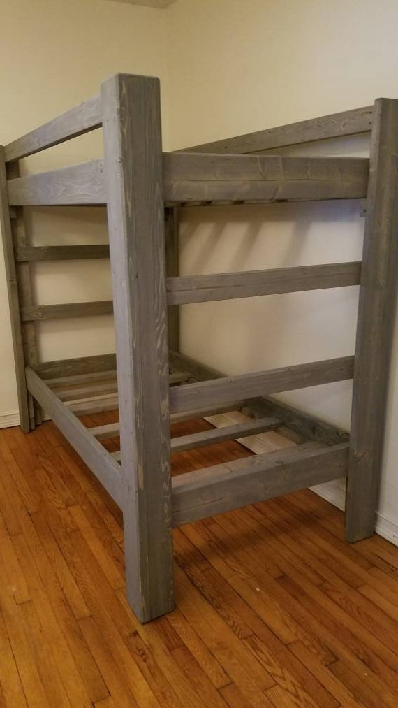 natural wood bunk beds