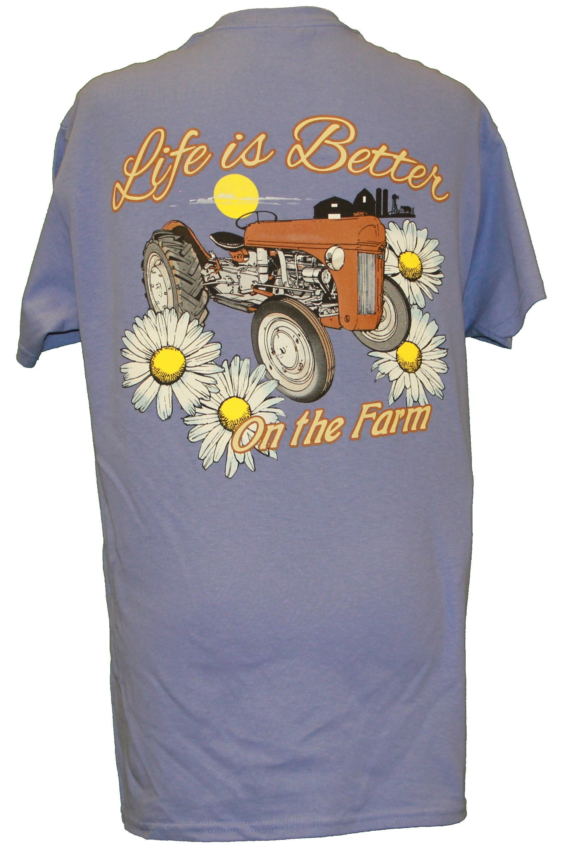 Southern Chickadee Country Pig Women/'s Short Sleeve Tee Orchid
