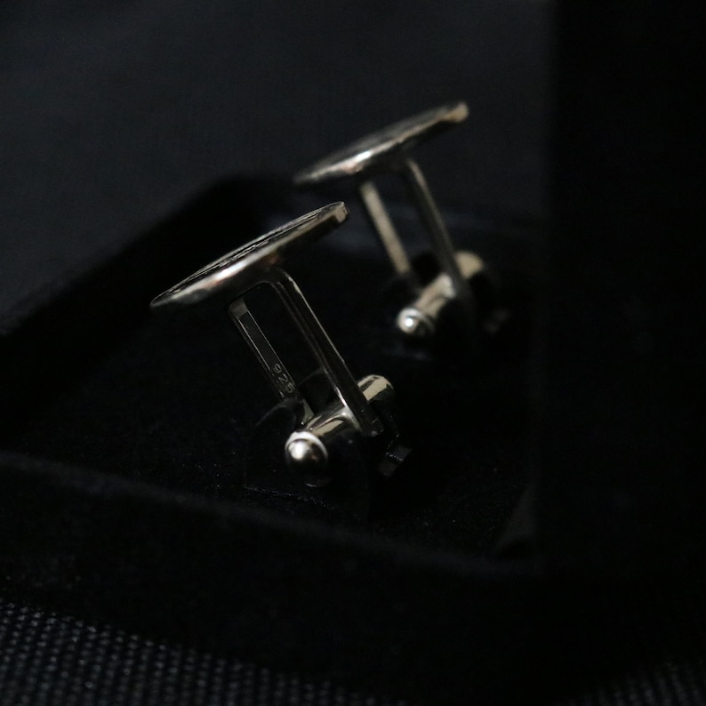 Cufflinks Japanese Clan Crest Kamon Weeping Wisteria