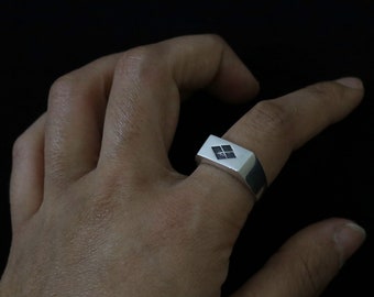 Takeda-Hishi Ring - Japanese Kamon - Signet Ring