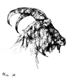 Digital Drawing ' Black Phillip'