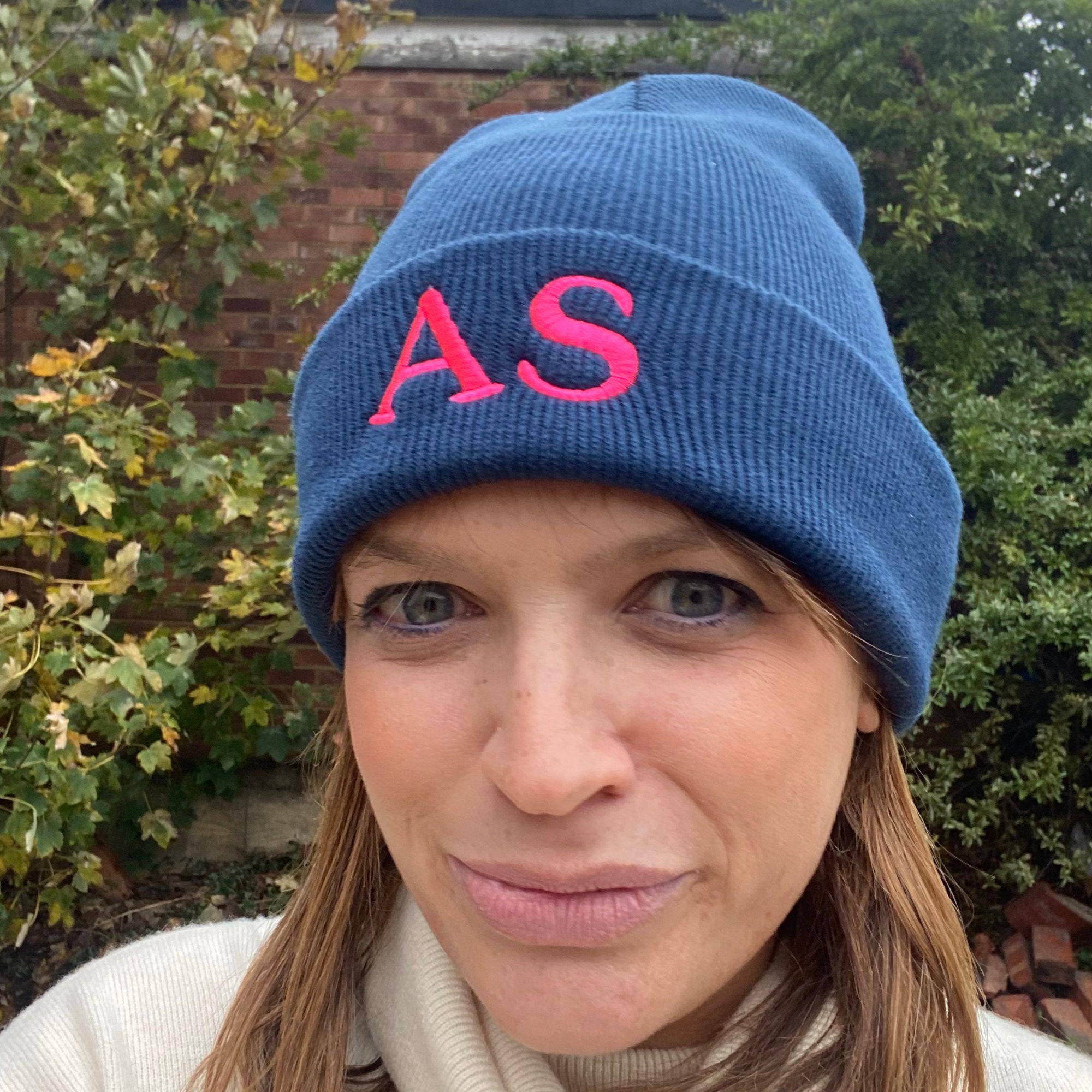 Women's Personalised Initial Monogrammed Beanie - Etsy