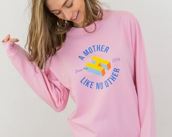 Women's Mother Like No Other Printed Pink Sweatshirt