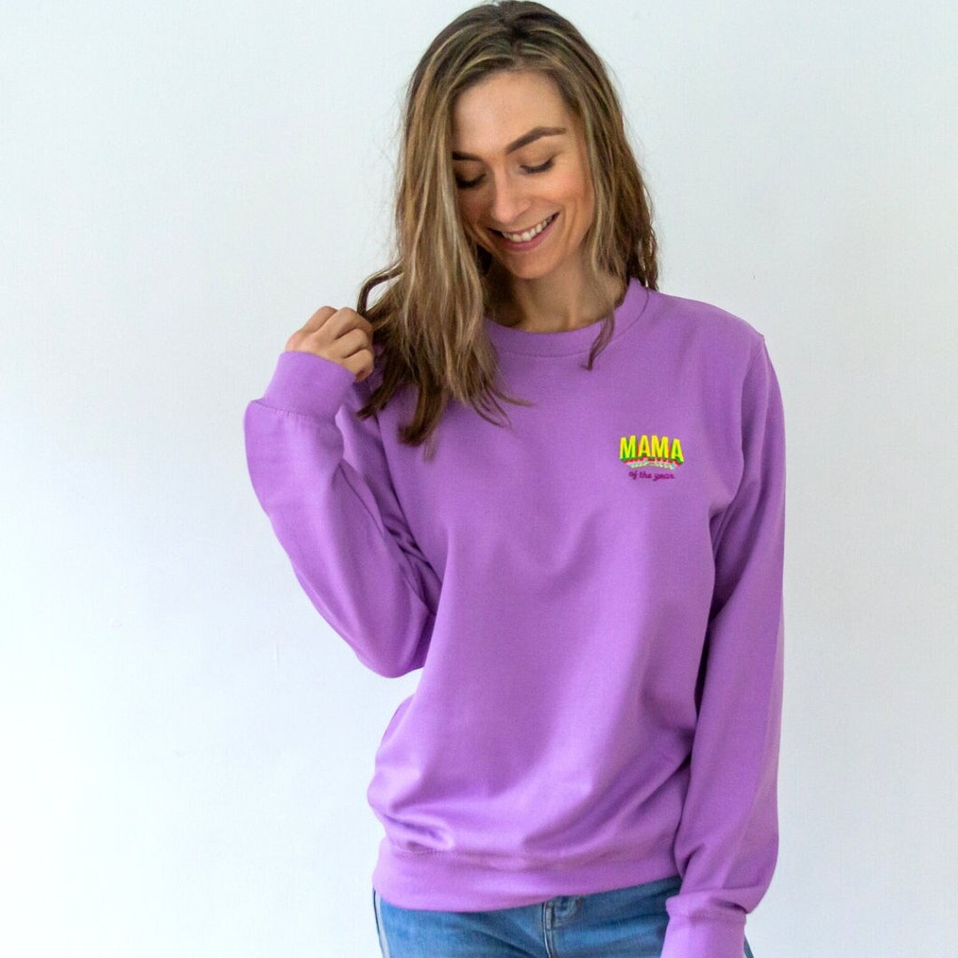 Mom Of The Year Chest Logo Sweatshirt