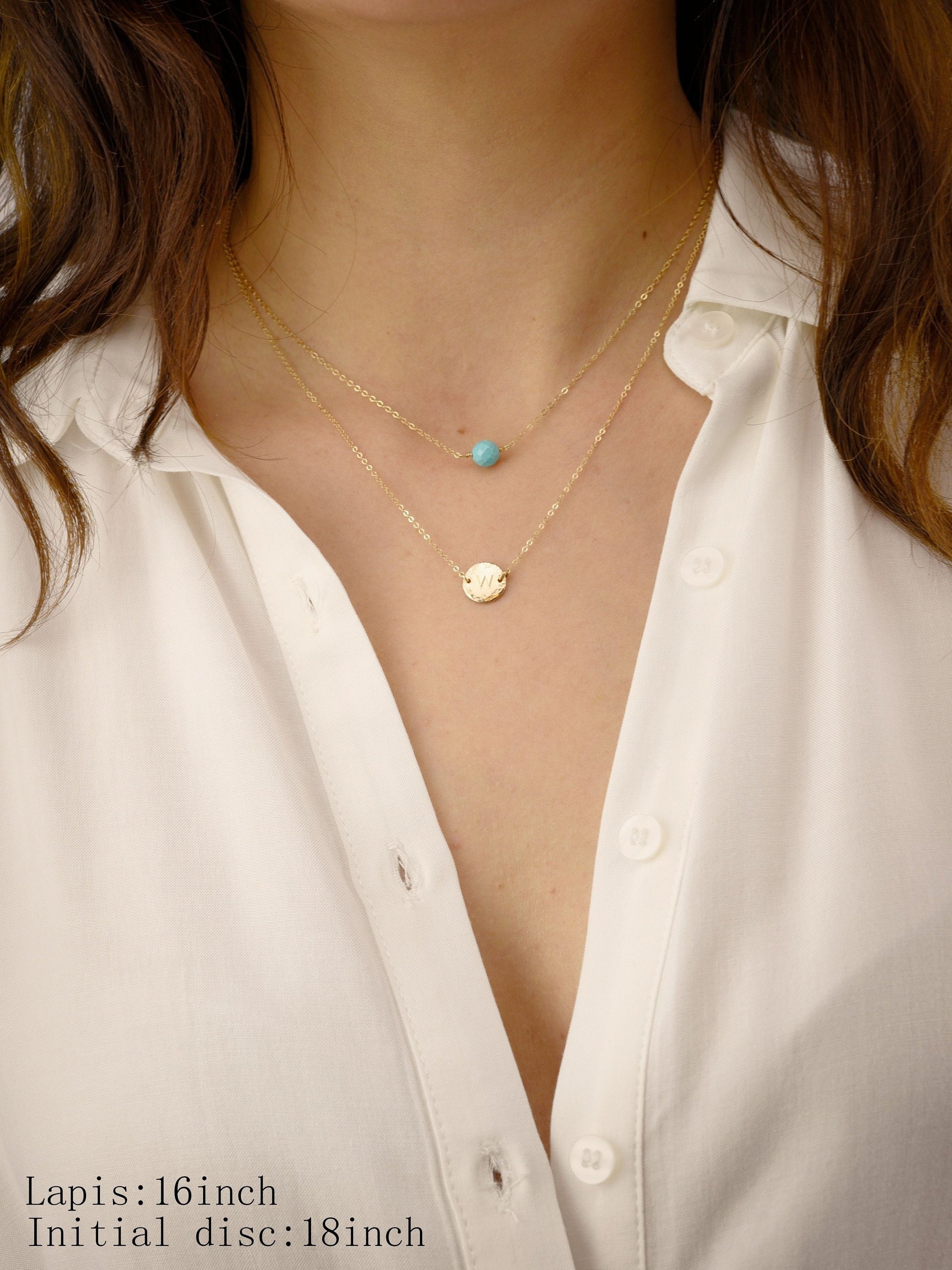 Personalized Initial 2 Layer Necklace | Bauble Sky