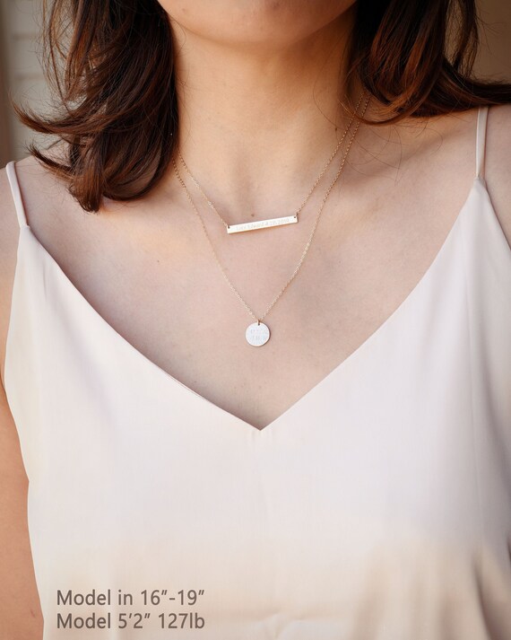Custom layered necklace set deals