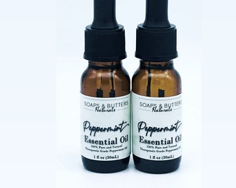 Peppermint Essential Oil; 100% Pure and Natural Therapeutic Grade Peppermint Oil ; 1/2 oz (15ml); Fresh, Minty, Refreshing Aromatherapy