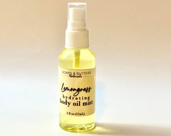 Lemongrass Scent Natural Perfume Spray, Handmade Perfume Fragrance Oil, Perfume Body Mist, Perfume Body Spray, Alcohol-Free, Vegan Friendly