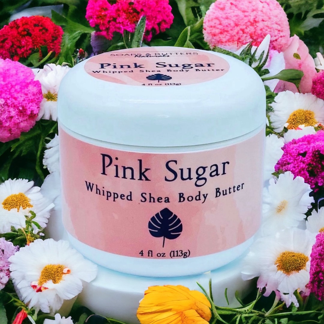 Pink Sugar 2 Ounce Whipped Body Butter Thick and Creamy Organic African ...