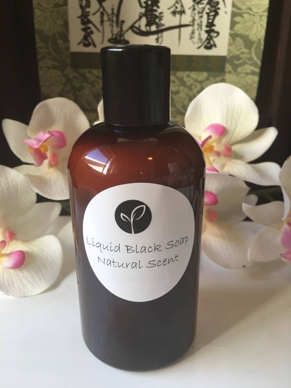 Unscented Liquid African Black Soap Natural Hair Face And Etsy