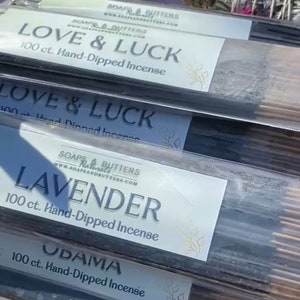 100 Hand-Dipped High Quality Aromatherapy Incense Sticks, Highly Fragrant, Non-Toxic All-Natural, Long Burning, Bulk Incense