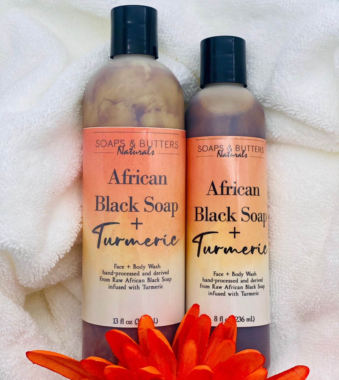Turmeric Liquid African Black Soap 100 Natural Black Soap Etsy