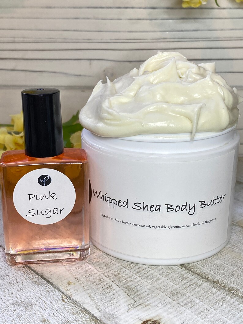 Pink Sugar Fragrance Oil Whipped Body Butter Organic African Etsy