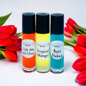 1/3 oz Women&#39;s Perfume/Cologne Roll On Glass Bottle Body Oil; Uncut Unisex and Women’s  Fragrances Premium Quality Grade A Alcohol Free