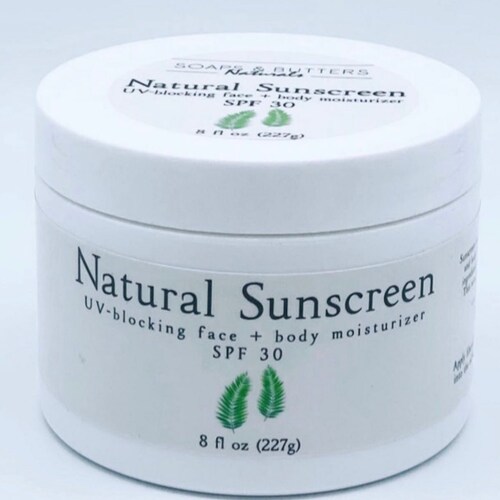 Natural Sunscreen Zinc Oxide Sunscreen Natural Sunblock Etsy