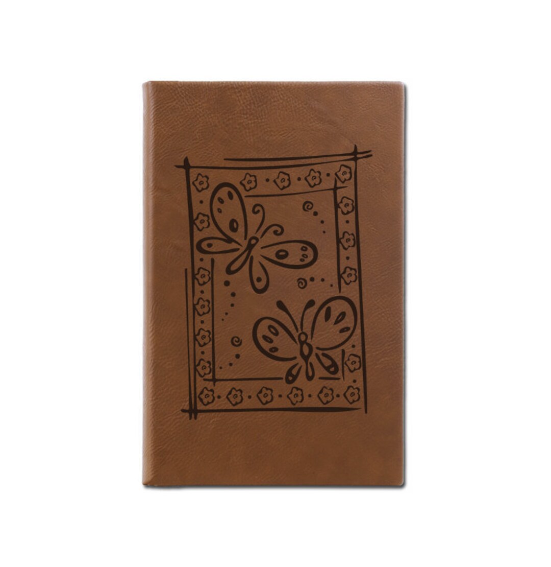 Engraved Butterfly Leatherette Journal | Personalized Gift - Etsy