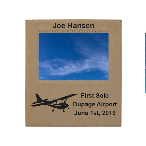 Airplane Photo Frame Etsy