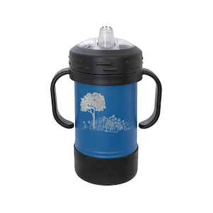 Engraved Stainless Steel Sippy Cup with choice of Tree Design | Tree Sippy Cup | Maple Sippy Cup | Nature Lover Gift
