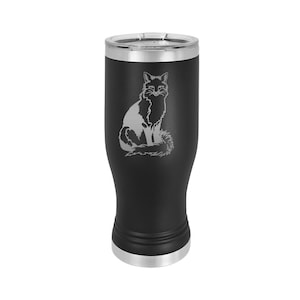 Stainless Steel Beer Pilsner with your Choice of Wildlife Design | Wild Life Pilsner | Bear Pilsner | Lion Pilsner | Tiger Pilsner